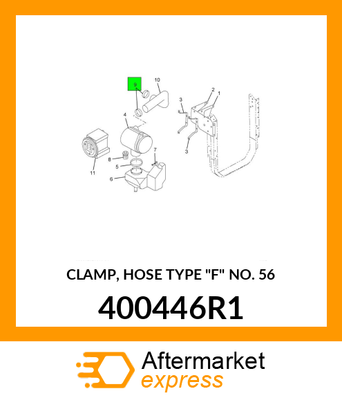 CLAMP, HOSE TYPE "F" NO. 56 400446R1