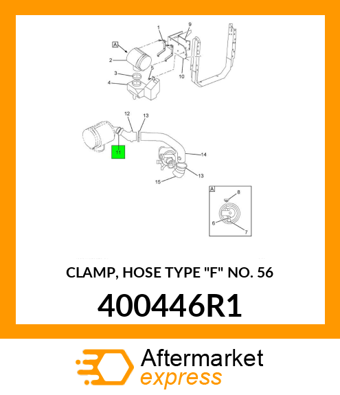 CLAMP, HOSE TYPE "F" NO. 56 400446R1