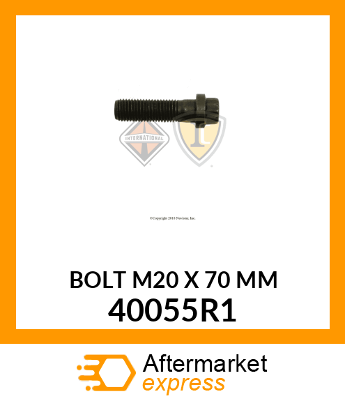BOLT M20 X 70 MM 40055R1