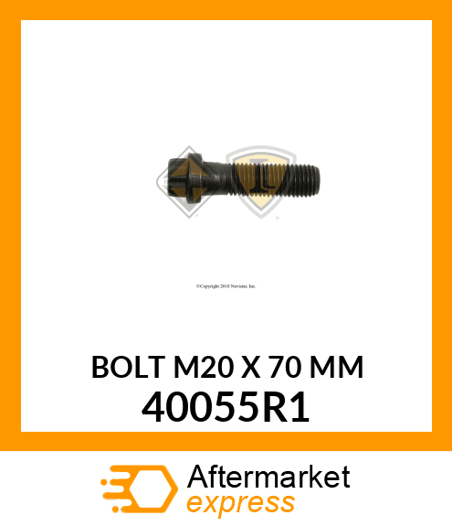 BOLT M20 X 70 MM 40055R1
