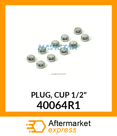 PLUG, CUP 1/2" 40064R1