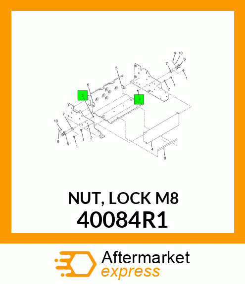 NUT, LOCK M8 40084R1