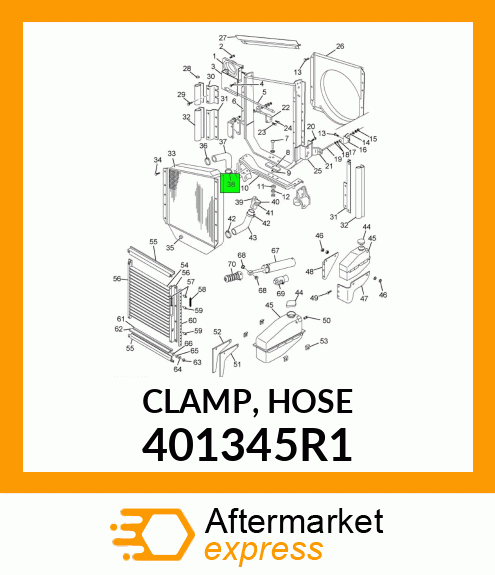 CLAMP, HOSE 401345R1