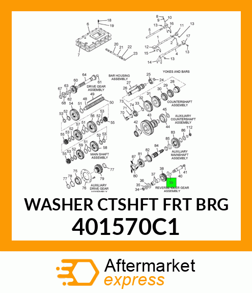 WASHER CTSHFT FRT BRG 401570C1