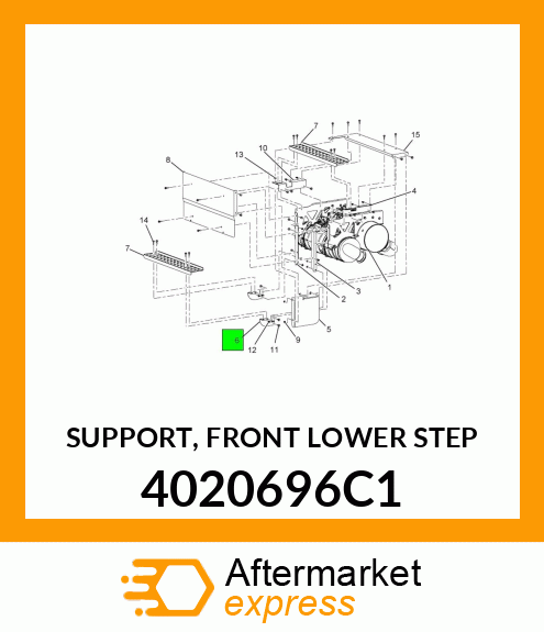 SUPPORT, FRONT LOWER STEP 4020696C1