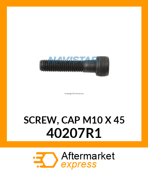 SCREW, CAP M10 X 45 40207R1