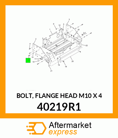 BOLT, FLANGE HEAD M10 X 4 40219R1