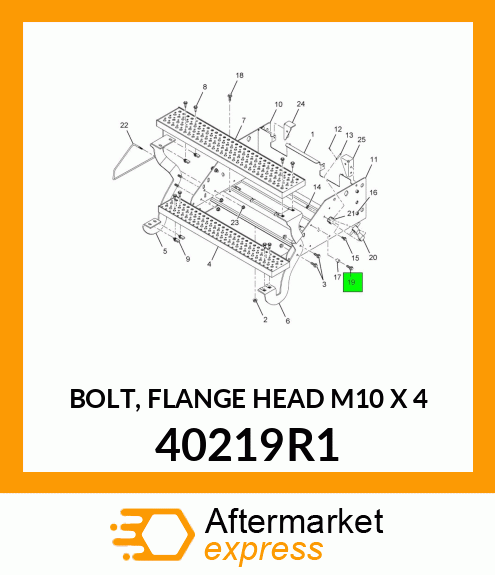 BOLT, FLANGE HEAD M10 X 4 40219R1