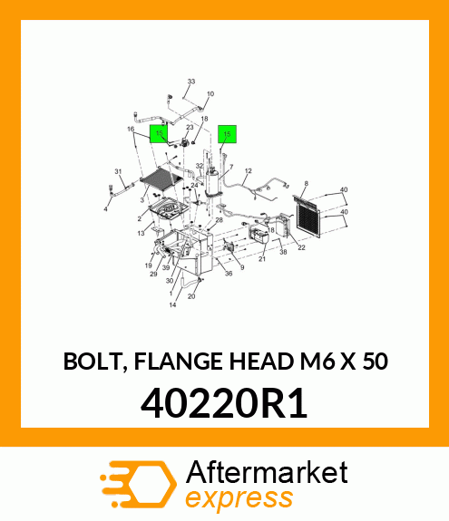 BOLT, FLANGE HEAD M6 X 50 40220R1