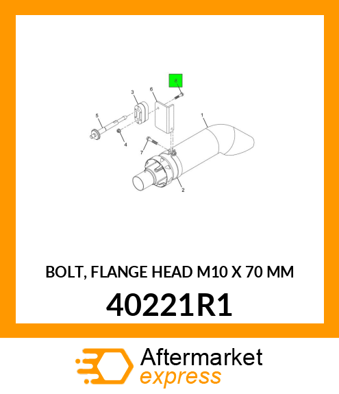 BOLT, FLANGE HEAD M10 X 70 MM 40221R1