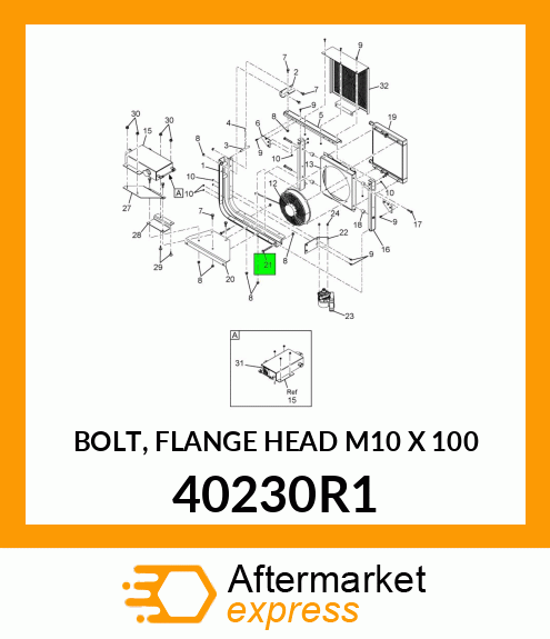 BOLT, FLANGE HEAD M10 X 100 40230R1