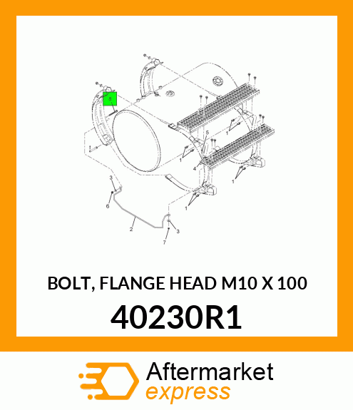 BOLT, FLANGE HEAD M10 X 100 40230R1