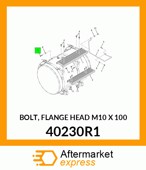 BOLT, FLANGE HEAD M10 X 100 40230R1