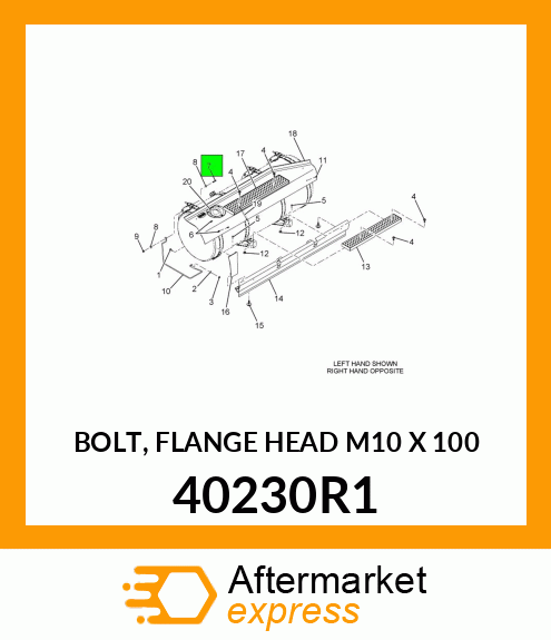 BOLT, FLANGE HEAD M10 X 100 40230R1