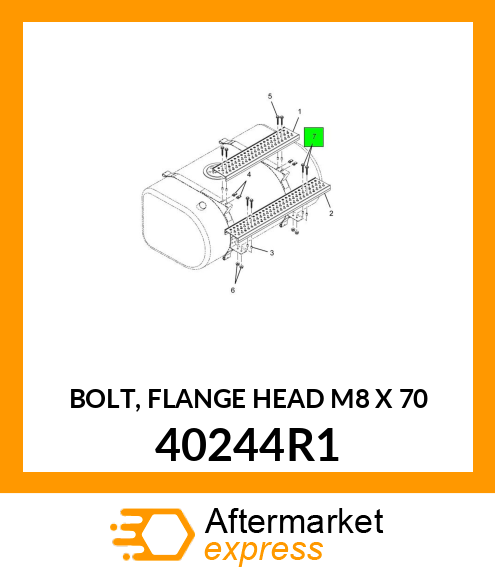 BOLT, FLANGE HEAD M8 X 70 40244R1