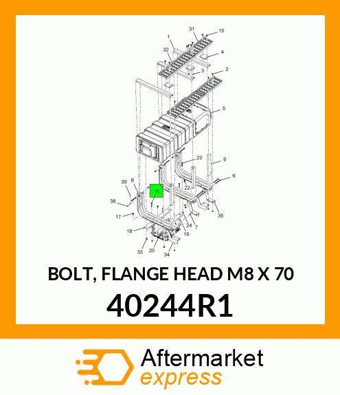 BOLT, FLANGE HEAD M8 X 70 40244R1