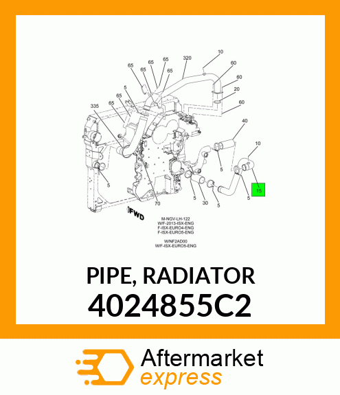 PIPE, RADIATOR 4024855C2