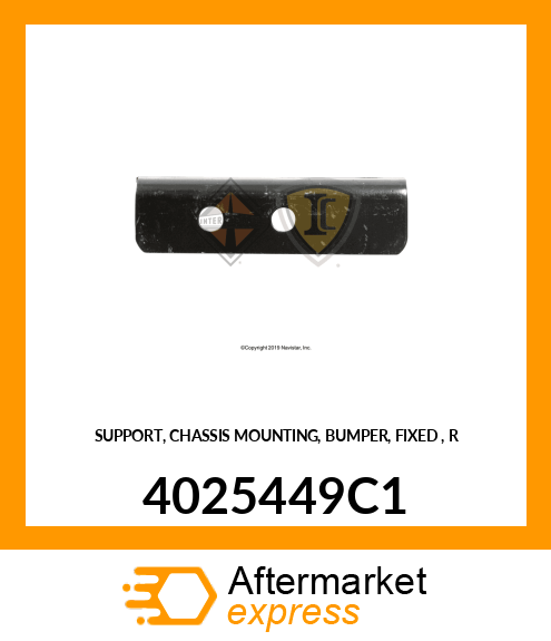 SUPPORT, CHASSIS MOUNTING, BUMPER, FIXED , R 4025449C1