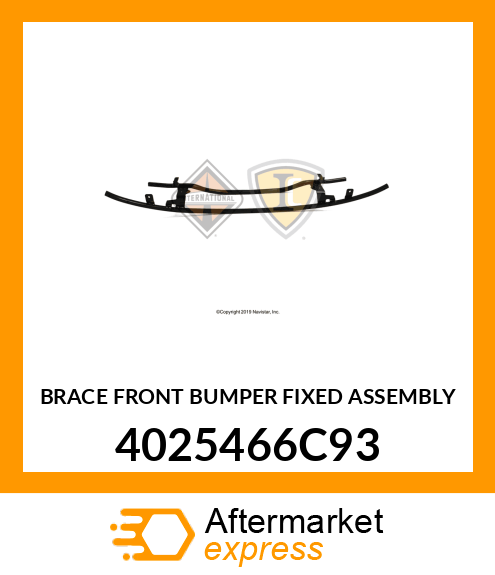 BRACE FRONT BUMPER FIXED ASSEMBLY 4025466C93