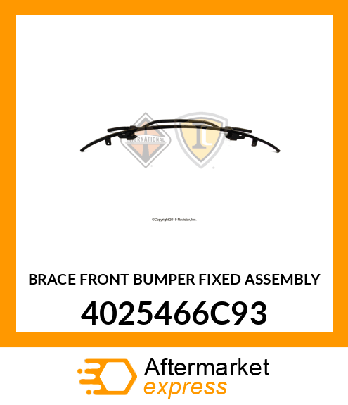 BRACE FRONT BUMPER FIXED ASSEMBLY 4025466C93