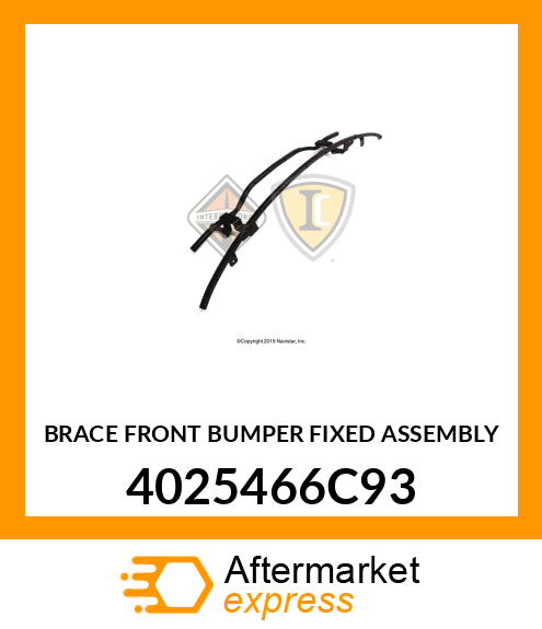 BRACE FRONT BUMPER FIXED ASSEMBLY 4025466C93