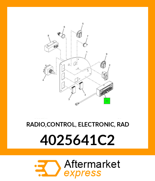 RADIO,CONTROL, ELECTRONIC, RAD 4025641C2