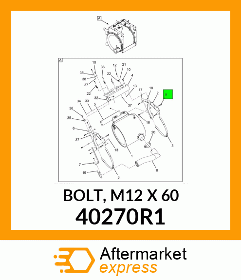 BOLT, M12 X 60 40270R1