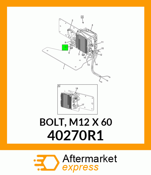 BOLT, M12 X 60 40270R1