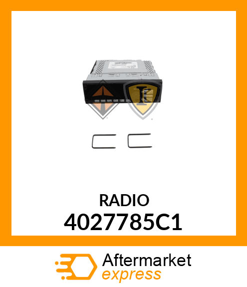 RADIO ASSEMBLY DEA500 AM/FM/WB/CLOCK /3MM AUXILIARY 4027785C1