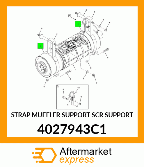 STRAP MUFFLER SUPPORT SCR SUPPORT 4027943C1