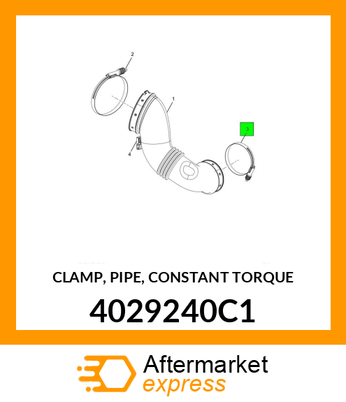 CLAMP, PIPE, CONSTANT TORQUE 4029240C1