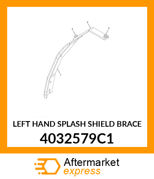 LEFT HAND SPLASH SHIELD BRACE 4032579C1
