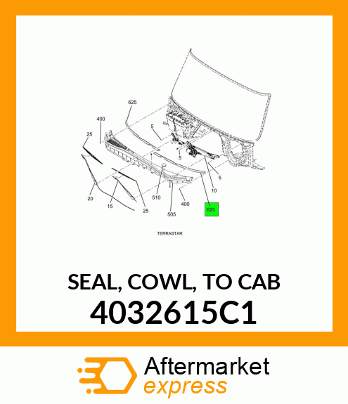 SEAL, COWL, TO CAB 4032615C1