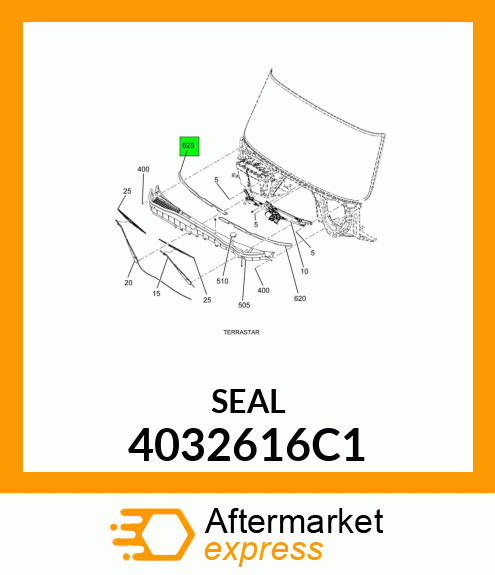 SEAL, COWL, TO CAB 4032616C1