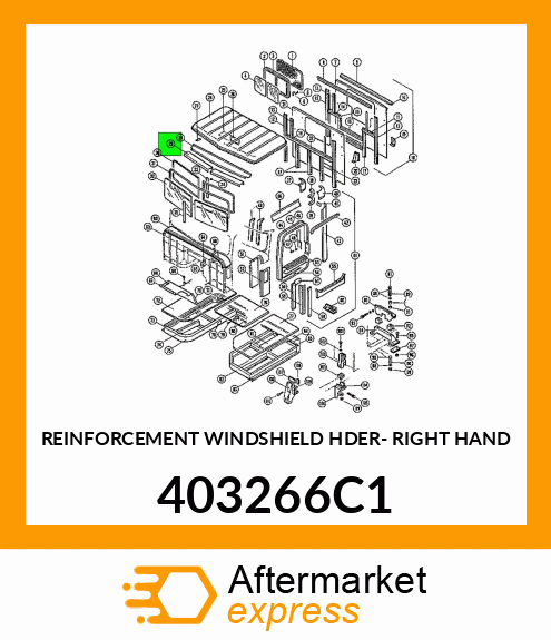 REINFORCEMENT WINDSHIELD HDER- RIGHT HAND 403266C1