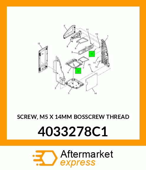 SCREW, M5 X 14MM BOSSCREW THREAD 4033278C1