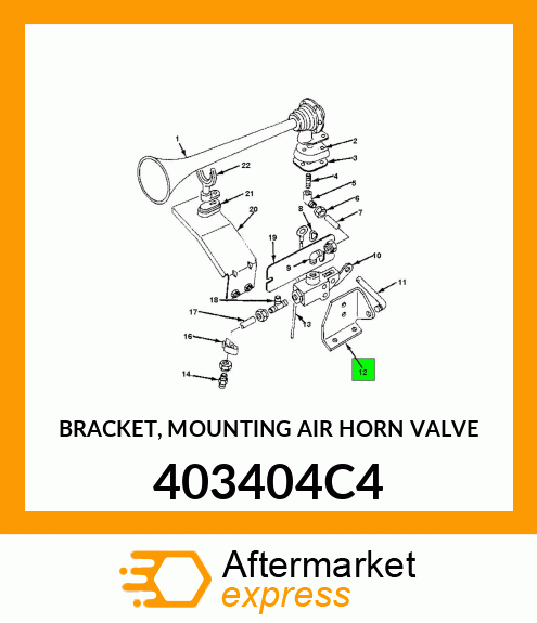 BRACKET, MOUNTING AIR HORN VALVE 403404C4
