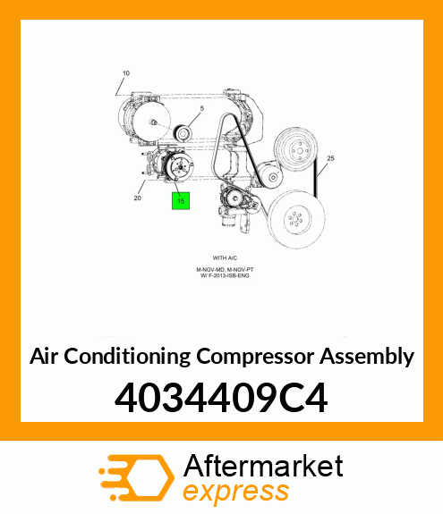 Air Conditioning Compressor Assembly 4034409C4