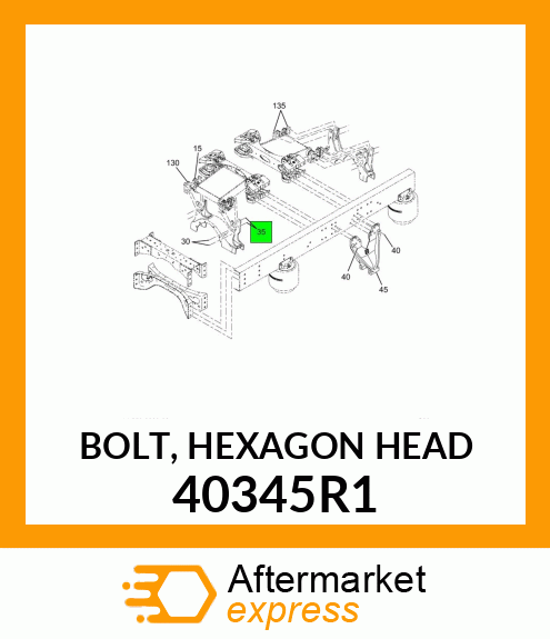 BOLT, HEXAGON HEAD 40345R1