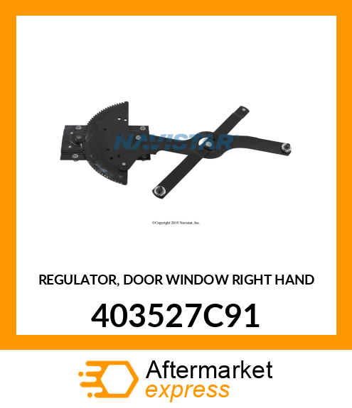 REGULATOR, DOOR WINDOW RIGHT HAND 403527C91