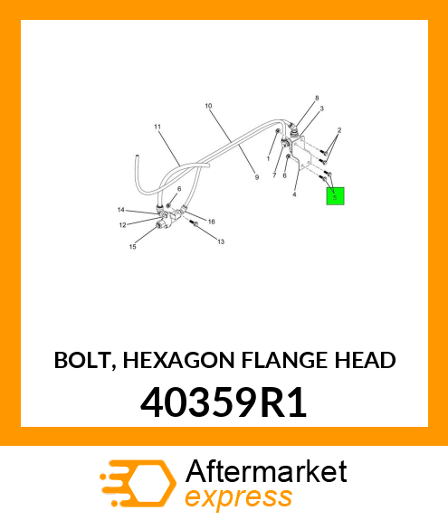 BOLT, HEXAGON FLANGE HEAD 40359R1