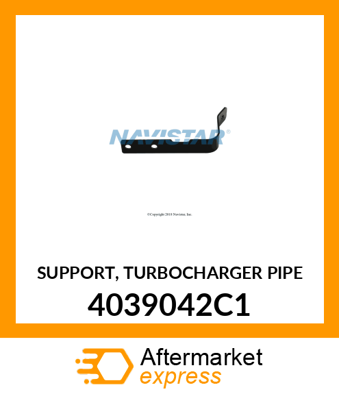 SUPPORT, TURBOCHARGER PIPE 4039042C1