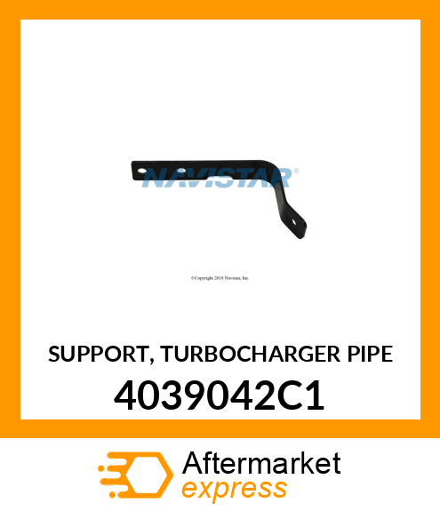 SUPPORT, TURBOCHARGER PIPE 4039042C1