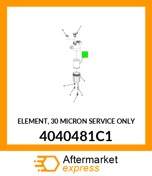ELEMENT, 30 MICRON SERVICE ONLY 4040481C1