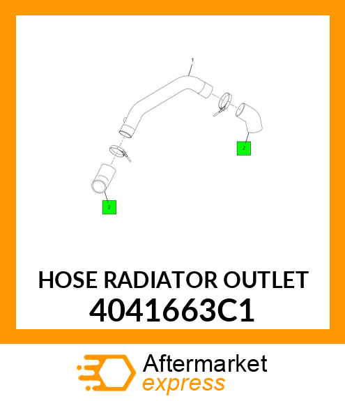 HOSE RADIATOR OUTLET 4041663C1