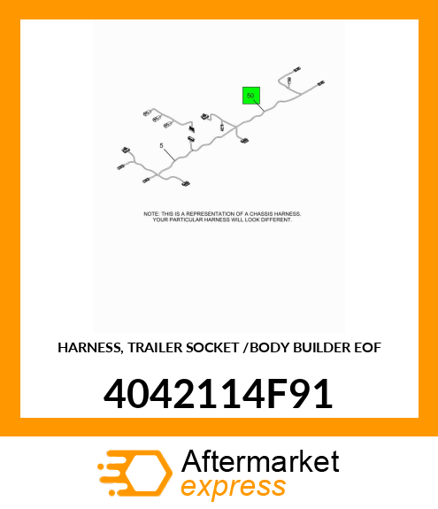 HARNESS, TRAILER SOCKET /BODY BUILDER EOF 4042114F91