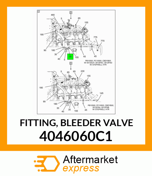 FITTING, BLEEDER VALVE 4046060C1