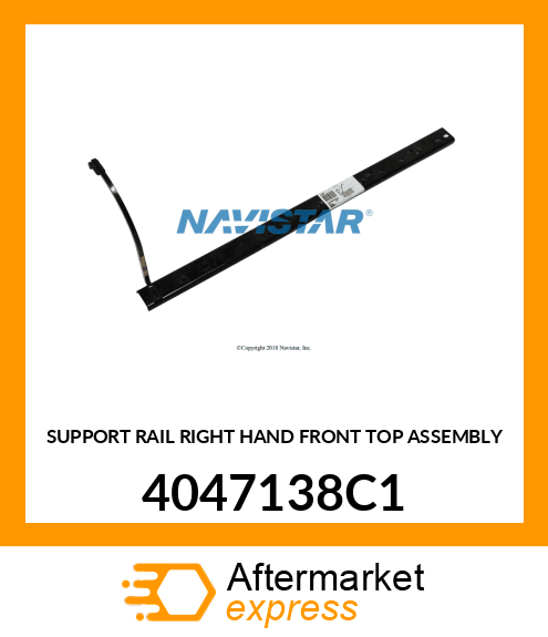 SUPPORT RAIL RIGHT HAND FRONT TOP ASSEMBLY 4047138C1