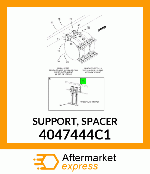 SUPPORT, SPACER 4047444C1