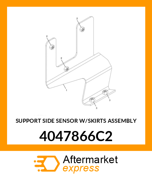 SUPPORT SIDE SENSOR W/SKIRTS ASSEMBLY 4047866C2